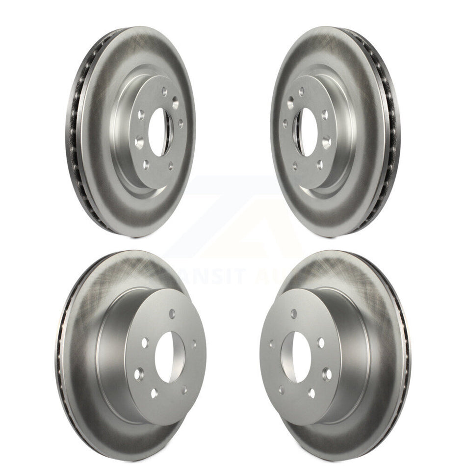 Front Rear Coated Disc Brake Rotors Kit For Nissan Rogue Sport LEAF Qashqai KG-101187