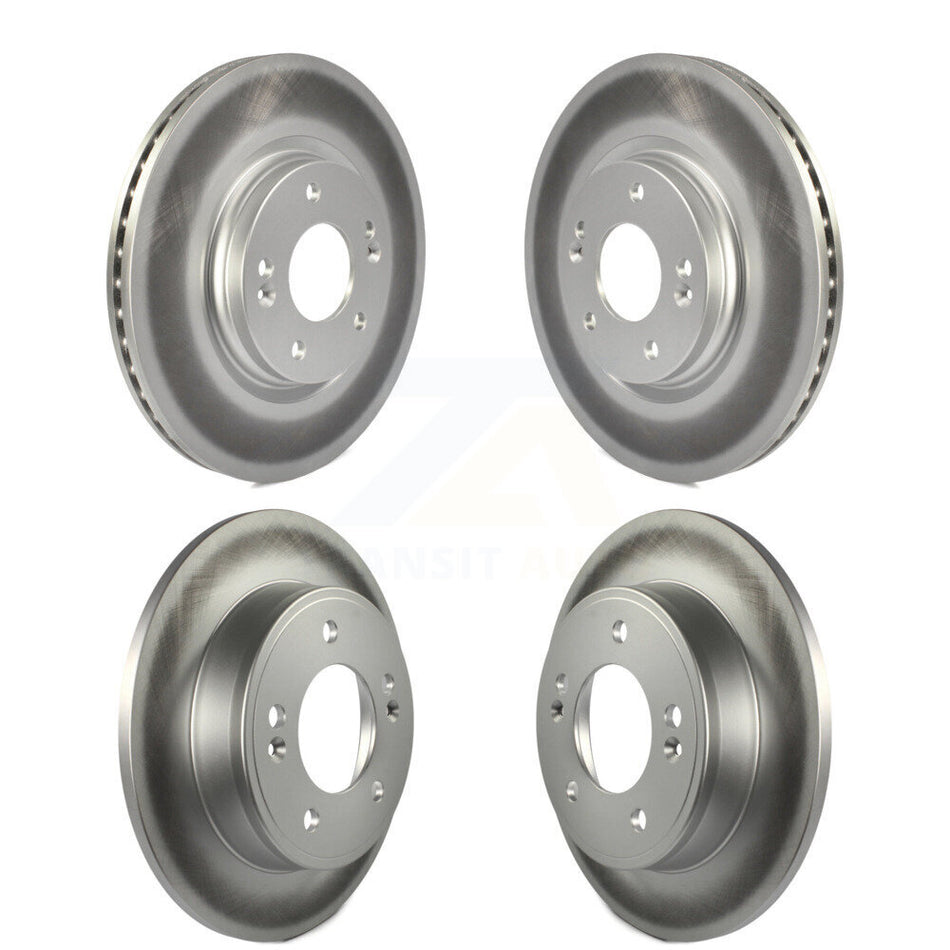 Front Rear Coated Disc Brake Rotors Kit For Kia Soul Forte KG-101195