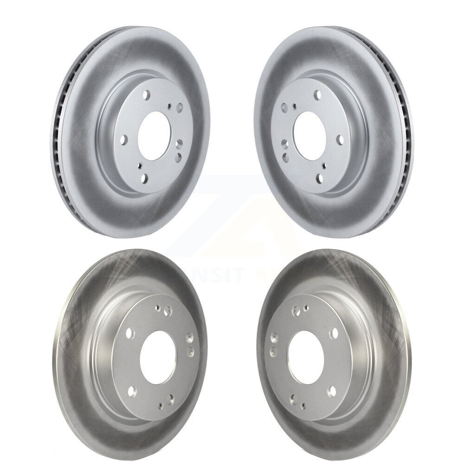 Front Rear Coated Disc Brake Rotors Kit For Honda Civic Insight KG-101199
