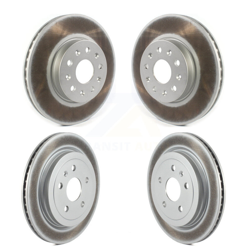 Front Rear Coated Disc Brake Rotors Kit For Cadillac CTS KG-101232