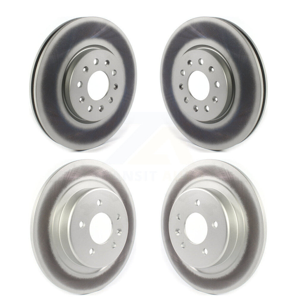 Front Rear Coated Disc Brake Rotors Kit For 2016-2018 Buick Envision With 315mm Diameter Rotor KG-101235