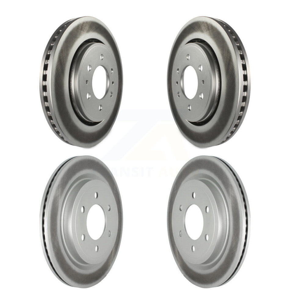Front Rear Coated Disc Brake Rotors Kit For Ford F-150 Expedition Lincoln Navigator KG-101239