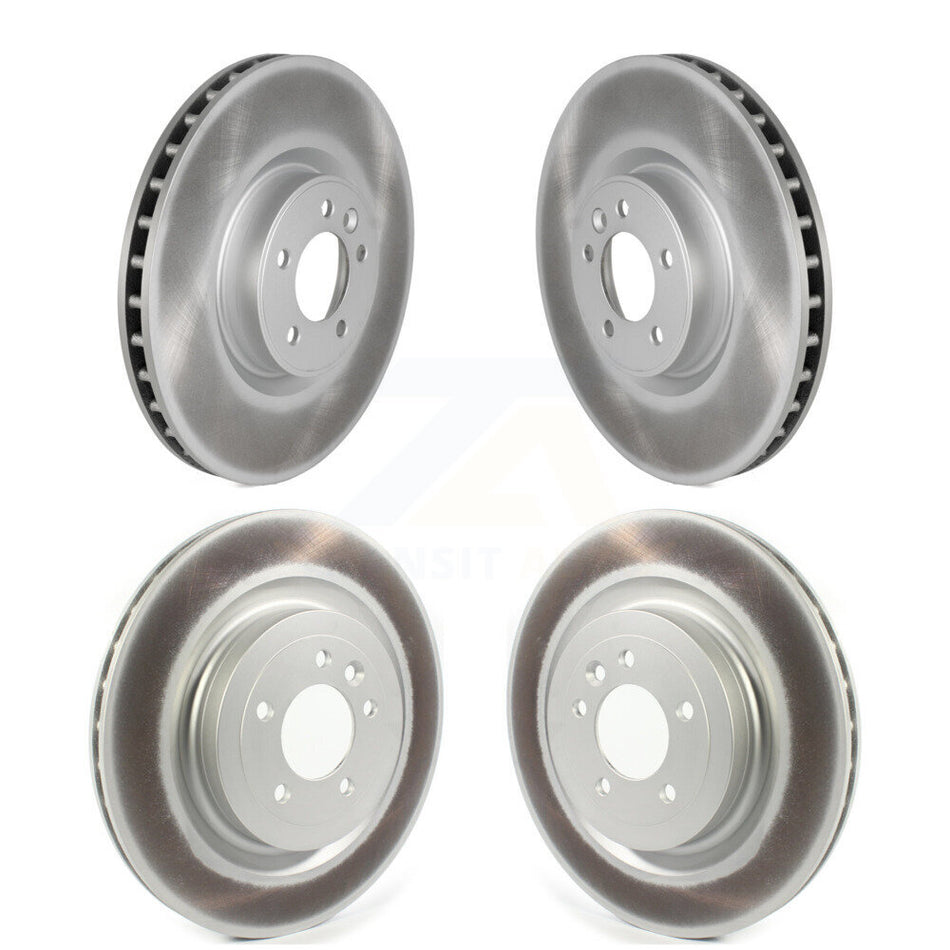Front Rear Coated Disc Brake Rotors Kit For Land Rover Range Sport Discovery KG-101268