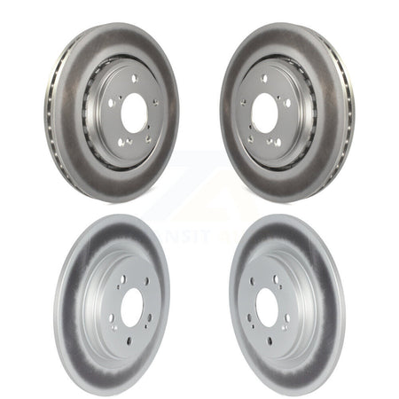 Front Rear Coated Disc Brake Rotors Kit For 2018-2024 Honda Odyssey KG-101275