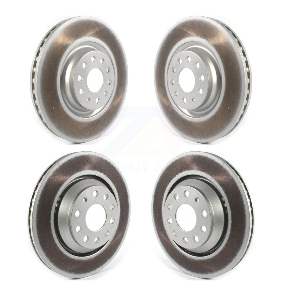 Front Rear Coated Disc Brake Rotors Kit For Volkswagen GTI Audi Golf R S3 Q3 Arteon A3 Quattro KG-101277