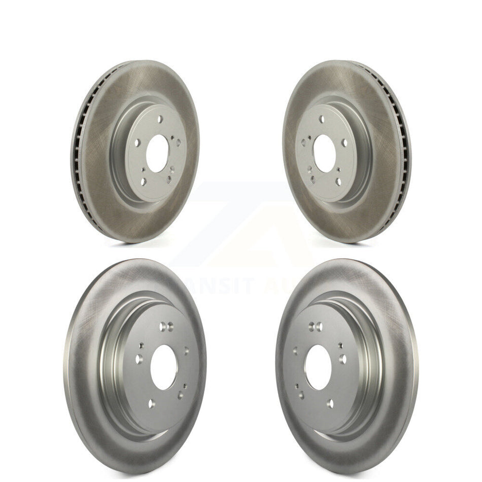 Front Rear Coated Disc Brake Rotors Kit For Honda CR-V KG-101292