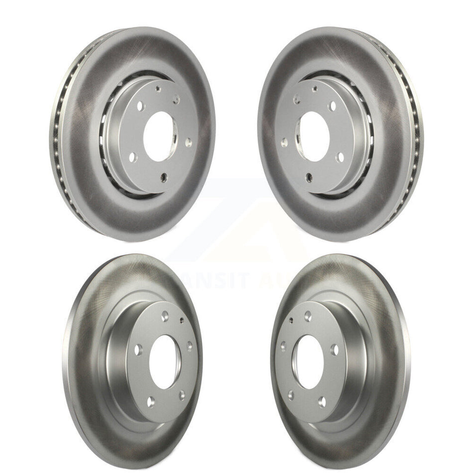Front Rear Coated Disc Brake Rotors Kit For 2019-2021 Mazda 6 Naturally Aspirated KG-101296