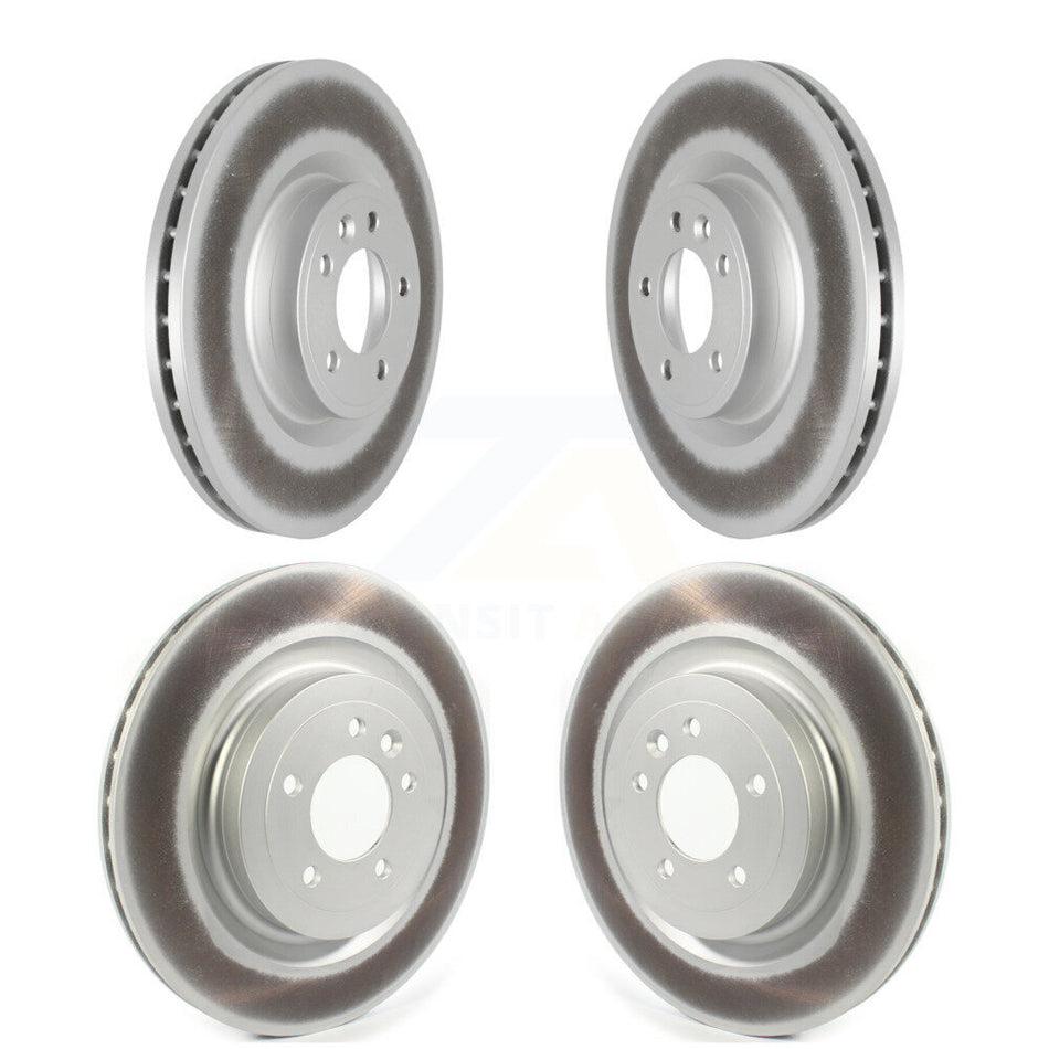 Front Rear Coated Disc Brake Rotors Kit For Land Rover Range Sport With 363mm Diameter Rotor KG-101300