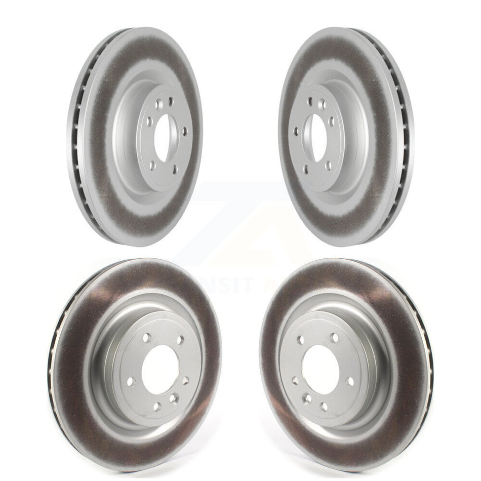Front Rear Coated Disc Brake Rotors Kit For Land Rover Range Sport Discovery KG-101301