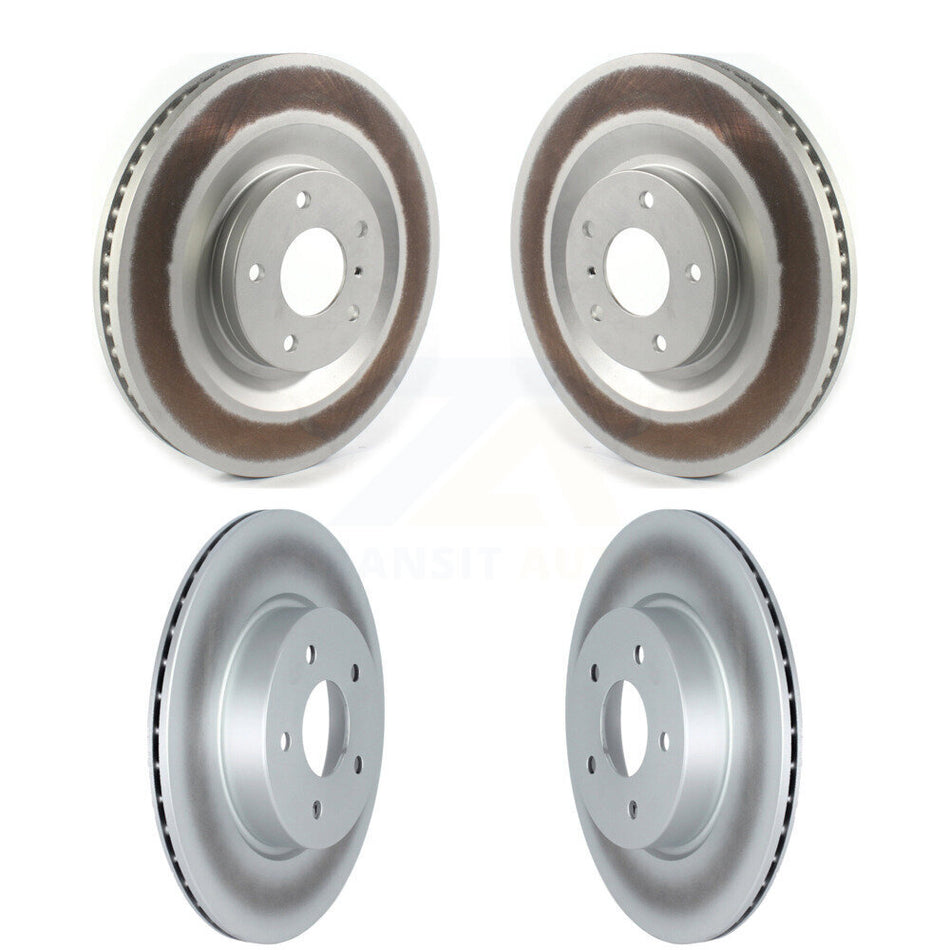 Front Rear Coated Disc Brake Rotors Kit For INFINITI QX50 QX55 KG-101302