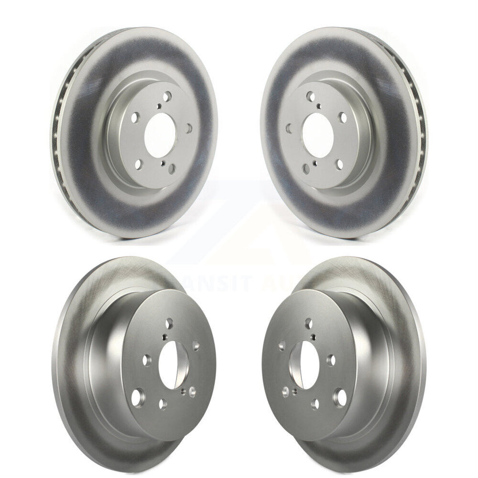 Front Rear Coated Disc Brake Rotors Kit For 2017-2021 Subaru Impreza With 276mm Diameter Rotor KG-101305