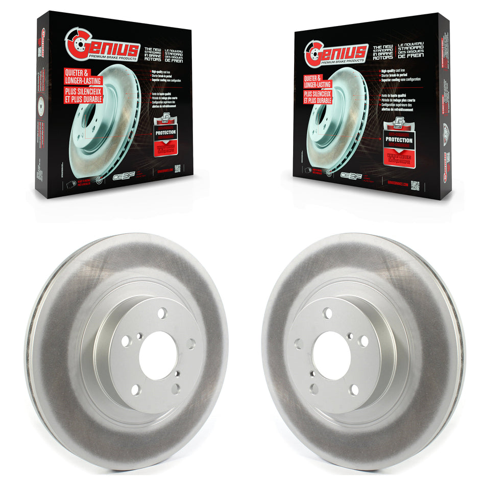 Front Coated Disc Brake Rotors Pair For Subaru Forester Outback Impreza Legacy XV Crosstrek Scion FR-S BRZ Toyota 86 Baja GR86 KG-101321
