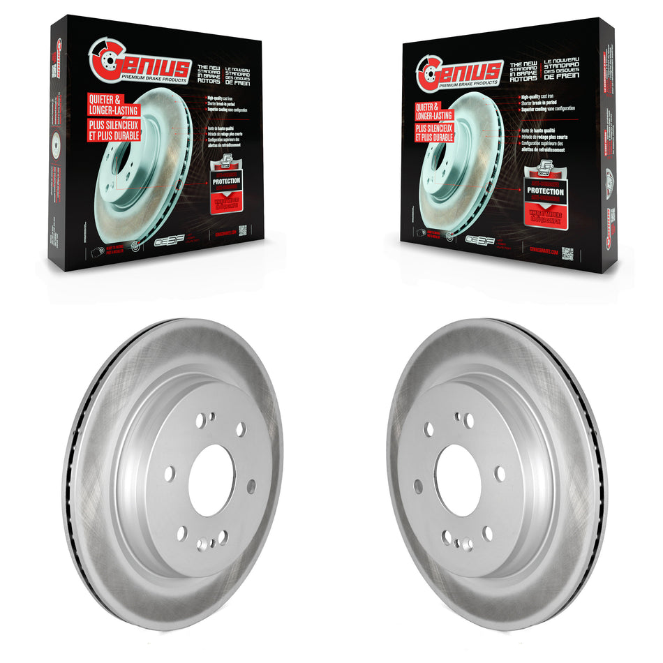Rear Coat Brake Rotors Pair For GMC Chevrolet Silverado 1500 Sierra Limited Yukon Tahoe XL KG-101352