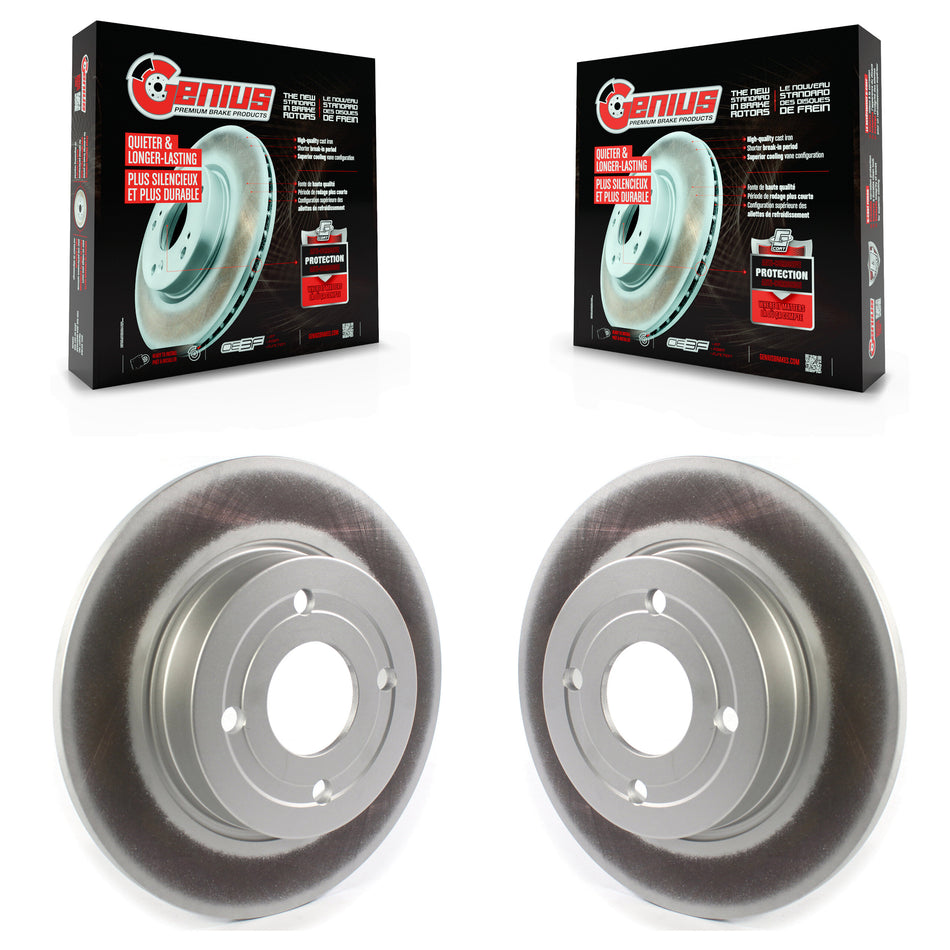 Rear Coated Disc Brake Rotors Pair For Ford EcoSport KG-101355