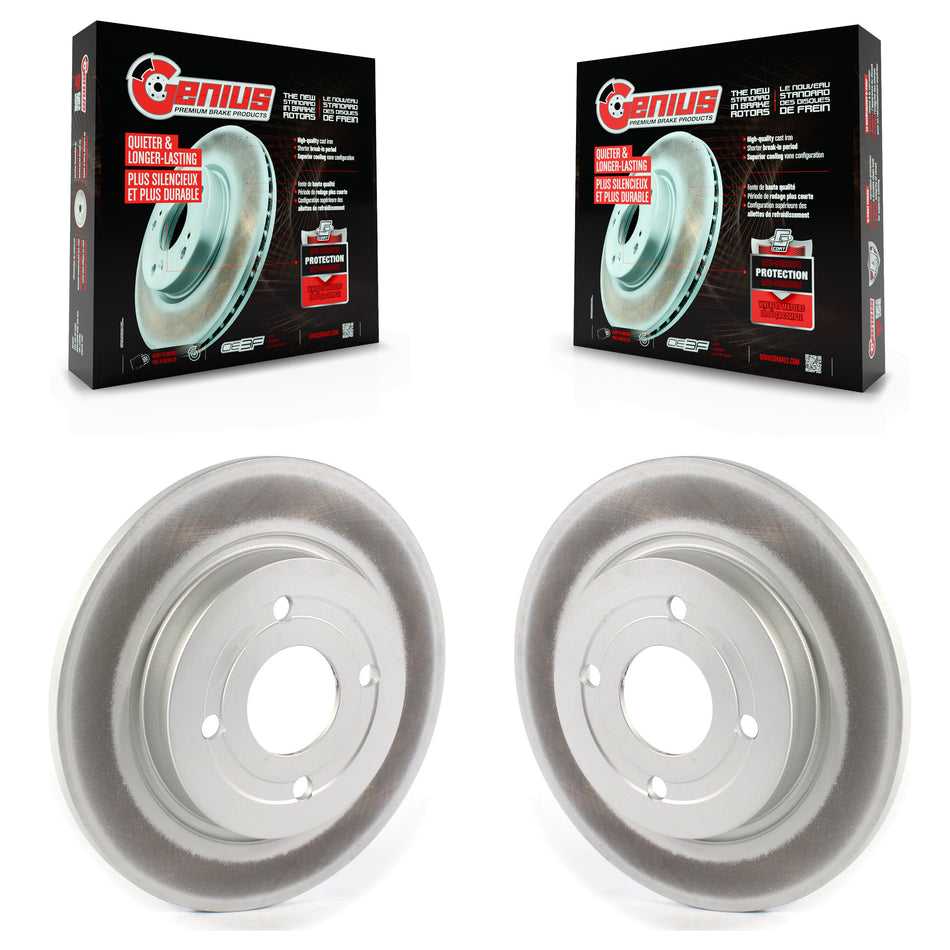 Rear Coated Disc Brake Rotors Pair For Ford EcoSport KG-101356