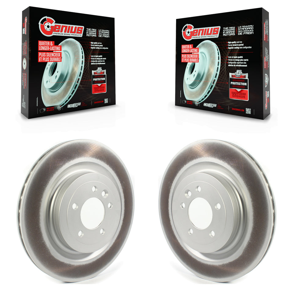 Rear Coated Disc Brake Rotors Pair For Land Rover Range Sport Discovery Defender 90 110 KG-101366