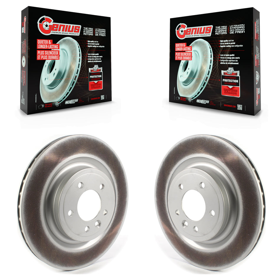 Rear Coated Disc Brake Rotors Pair For Land Rover Range Sport Discovery KG-101367