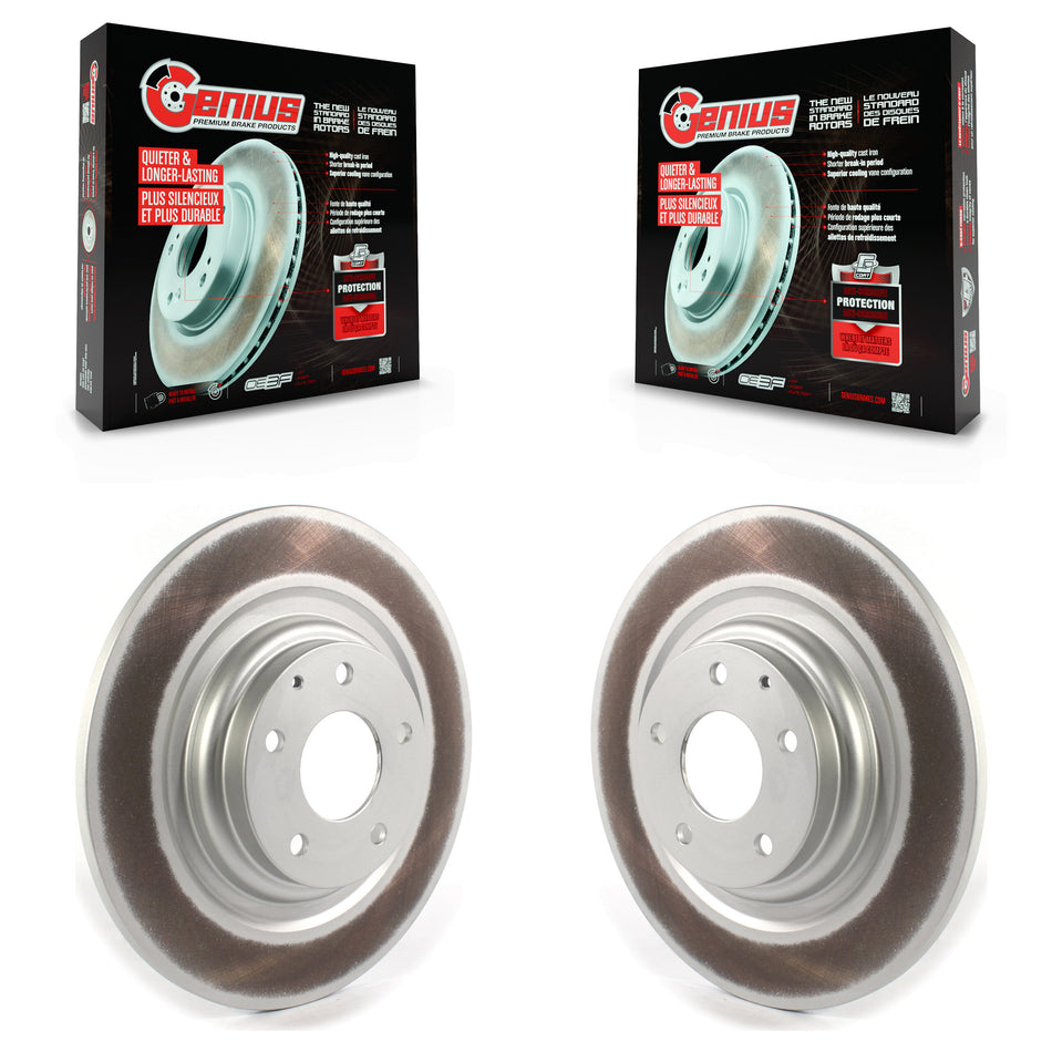 Rear Coated Disc Brake Rotors Pair For 2016-2022 Mazda CX-9 KG-101370