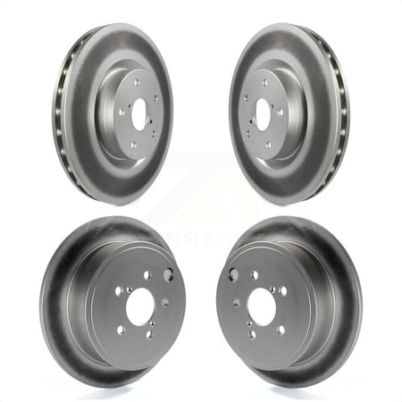 Front Rear Coated Disc Brake Rotors Kit For 2014 Subaru WRX KG-101396