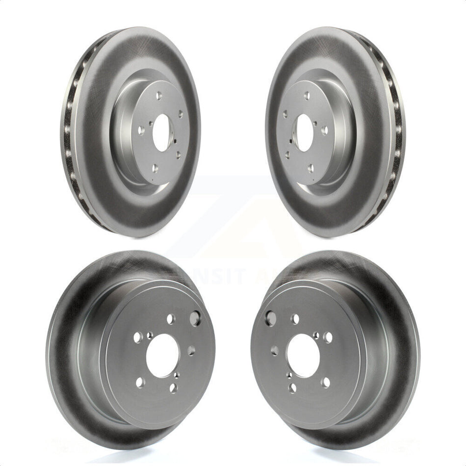Front Rear Coated Disc Brake Rotors Kit For 2014 Subaru WRX KG-101396