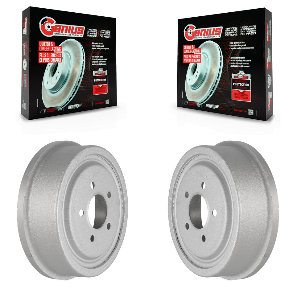 Rear Coated Brake Drums Pair For Ford Ranger Mazda Explorer B3000 F-150 B2500 F-100 B4000 B2300 Navajo KG-101399