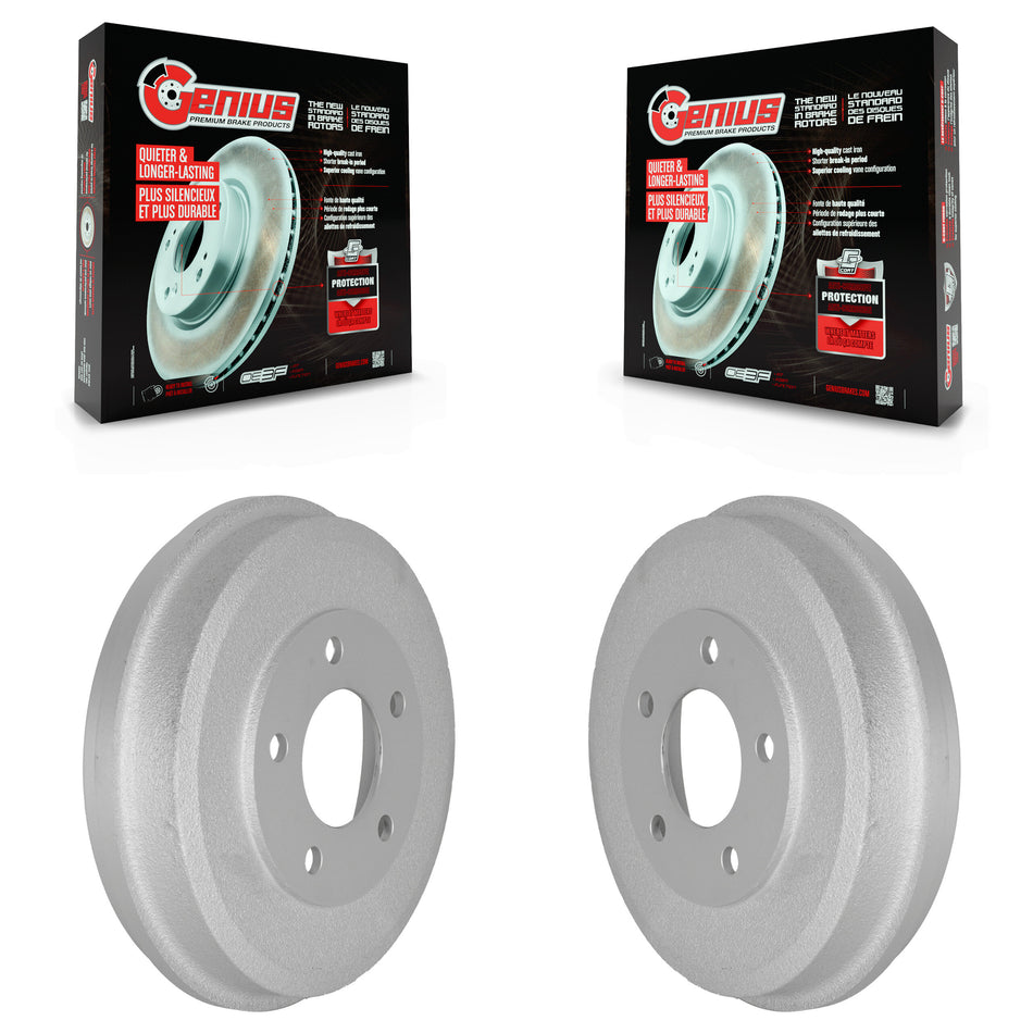 Rear Coated Brake Drums Pair For Ford Escape Mazda Tribute Mercury Mariner KG-101406