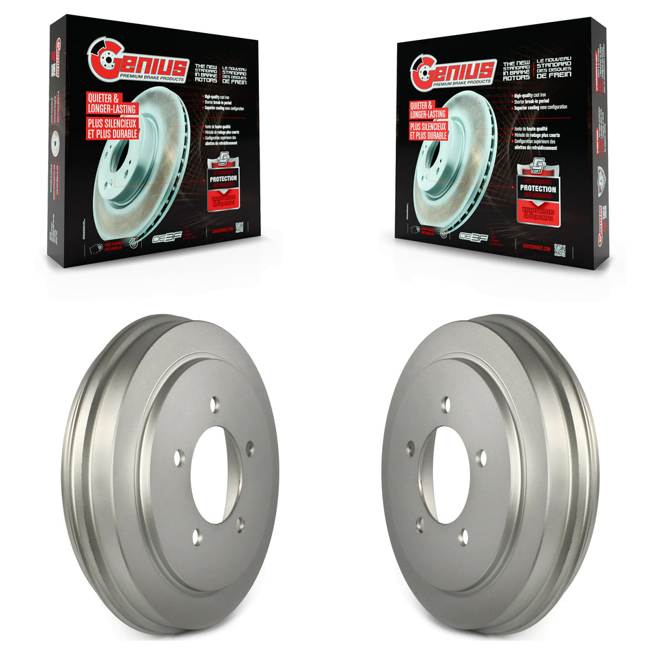 Rear Coated Brake Drums Pair For Jeep Patriot Compass Dodge Caliber Chrysler Sebring Avenger KG-101421