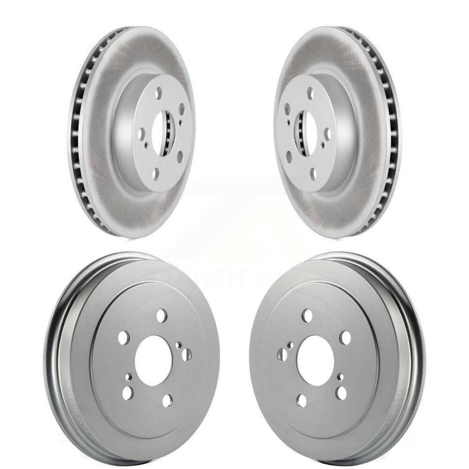 Front Rear Disc Brake Rotors Drums Kit For 2004-2008 Toyota Prius KG-101431