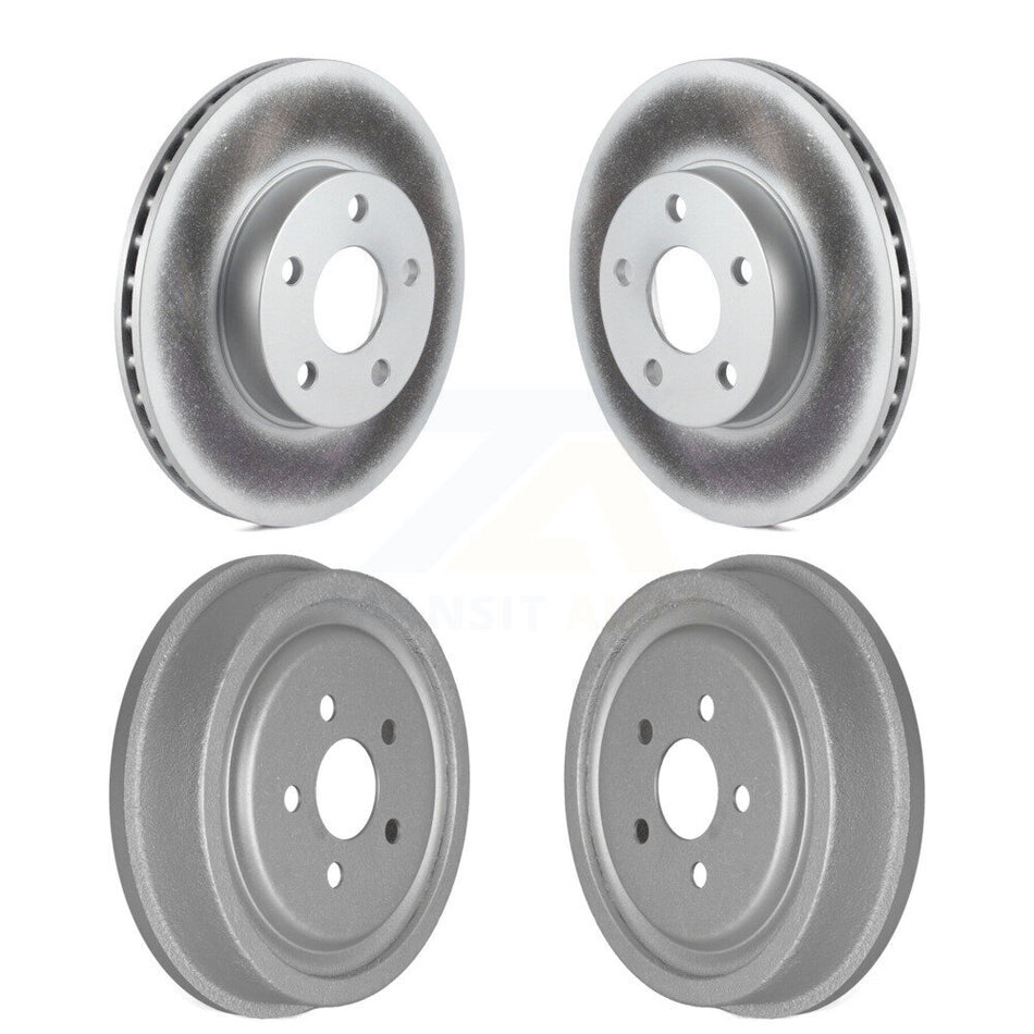 Front Rear Disc Brake Rotors Drums Kit For 2003-2005 Chevrolet Cavalier Pontiac Sunfire KG-101435