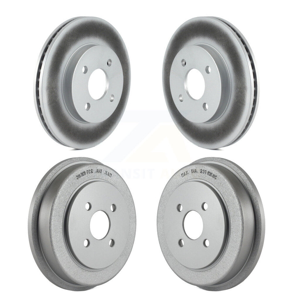 Front Rear Disc Brake Rotors Drums Kit For Chevrolet Cobalt Saturn Ion Pontiac G5 Pursuit KG-101443