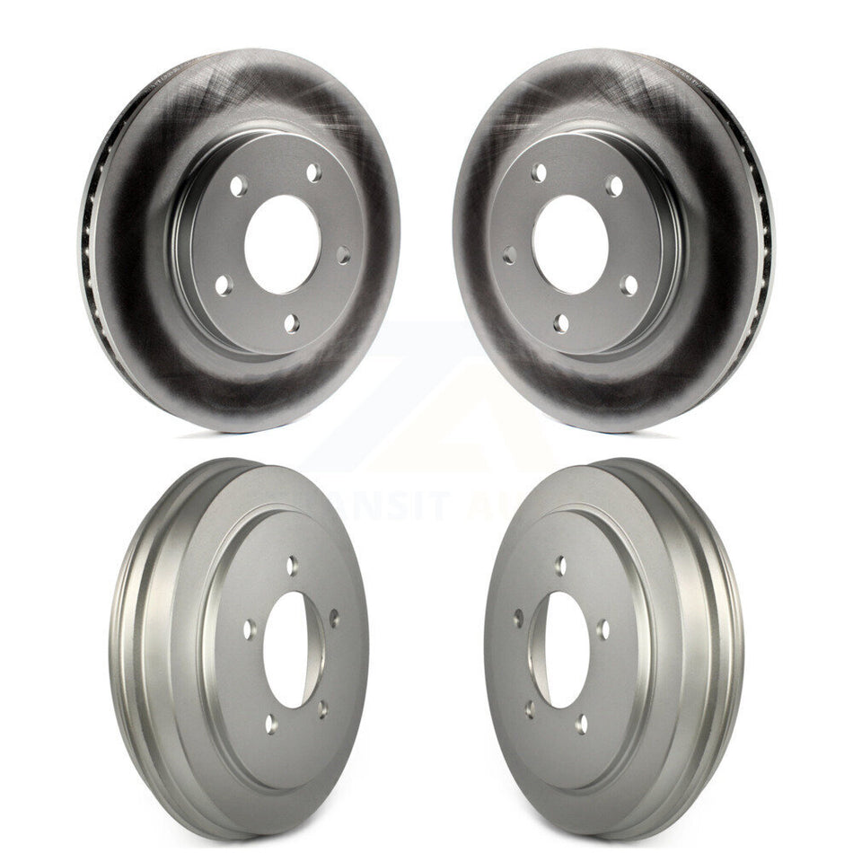 Front Rear Disc Brake Rotors Drums Kit For Dodge Caliber KG-101468