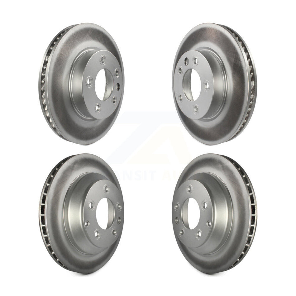 Front Rear Coated Disc Brake Rotors And Hub Assembly Kit For Volkswagen Touareg Porsche Cayenne KG-101471
