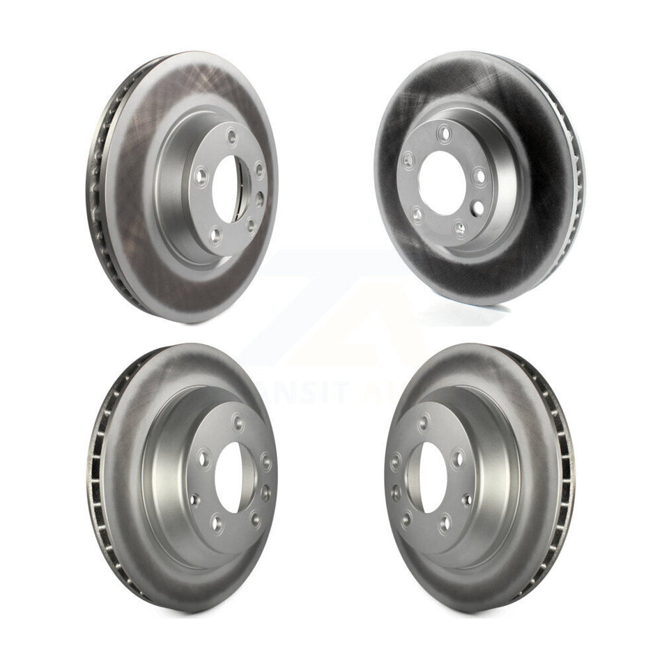 Front Rear Coated Disc Brake Rotors And Hub Assembly Kit For Audi Q7 Volkswagen Touareg Porsche Cayenne KG-101472