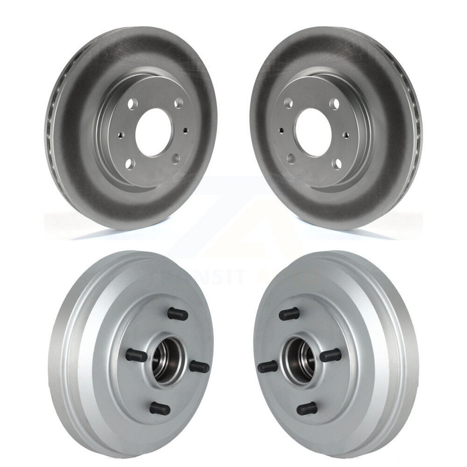 Front Rear Disc Brake Rotors Drums Kit For 2009-2011 Ford Focus KG-101495