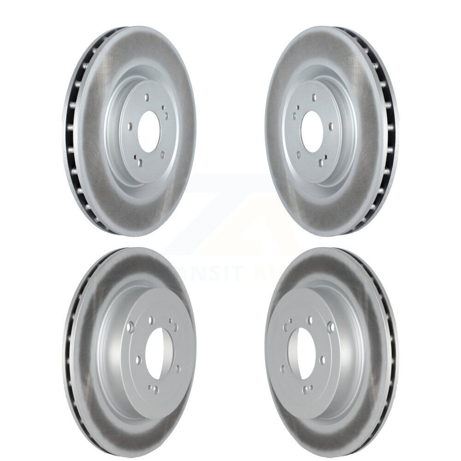 Front Rear Coated Disc Brake Rotors Kit For Mitsubishi Lancer KG-101498