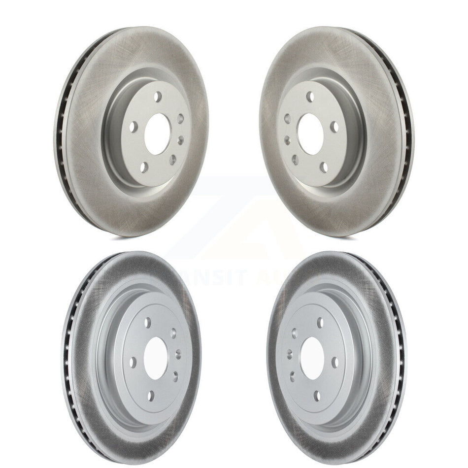 Front Rear Coated Disc Brake Rotors Kit For Cadillac CTS With Heavy Duty Brakes KG-101499