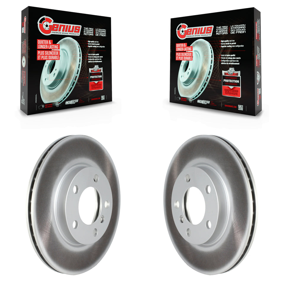 Front Coated Disc Brake Rotors Pair For Mini Cooper Countryman Paceman KG-101510