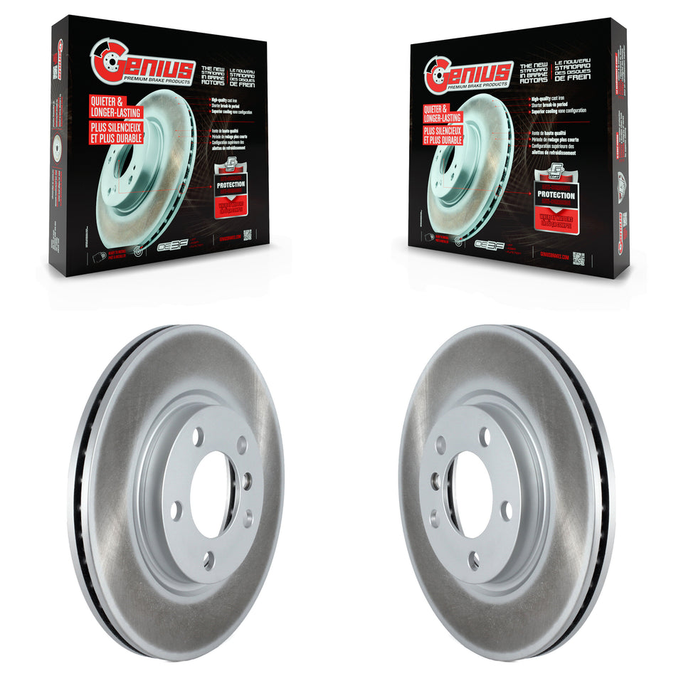 Front Coated Disc Brake Rotors Pair For Mini Cooper Countryman Paceman KG-101511