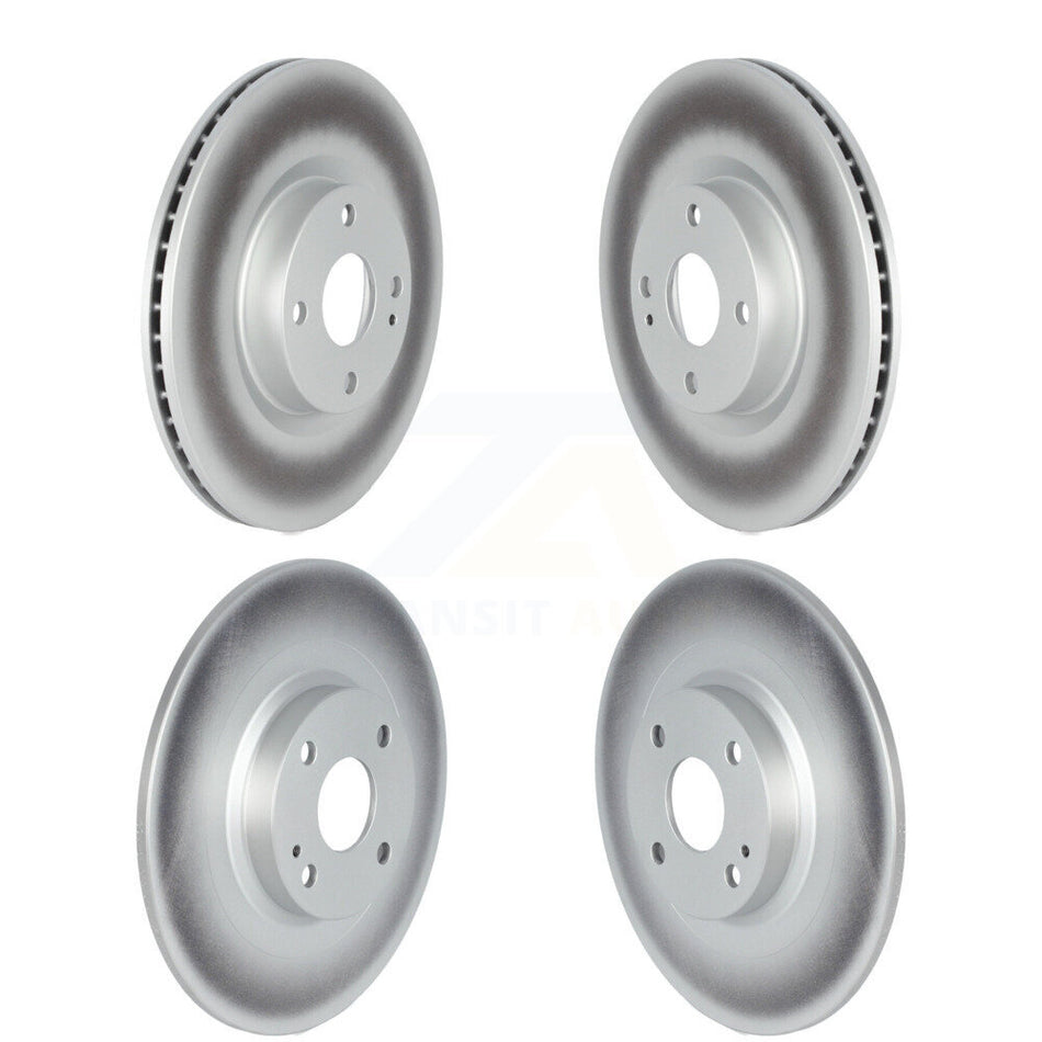 Front Rear Coated Disc Brake Rotors Kit For Mazda MX-5 Miata Fiat 124 Spider Without Brembo Brakes KG-101528