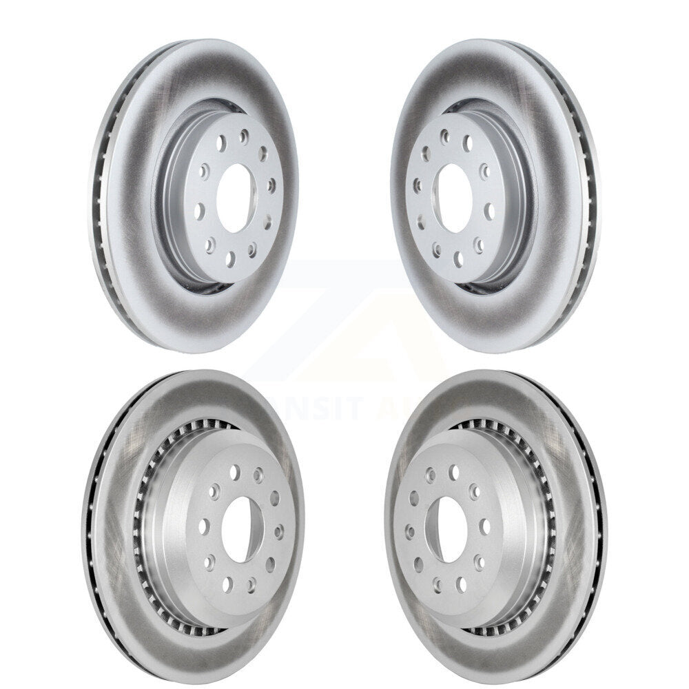 Front Rear Coated Disc Brake Rotors Kit For 2020-2024 Jeep Gladiator KG-101543