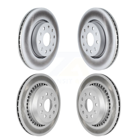 Front Rear Coated Disc Brake Rotors Kit For 2020-2024 Jeep Gladiator KG-101543