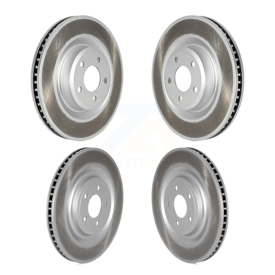 Front Rear Coated Disc Brake Rotors Kit For Ford Explorer Lincoln Aviator KG-101550