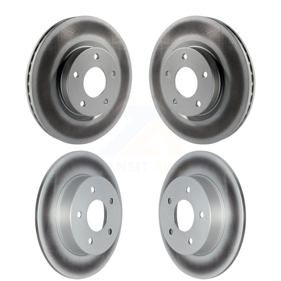 Front Rear Coated Disc Brake Rotors Kit For 2019-2022 Nissan Altima With Power Operated Parking KG-101554