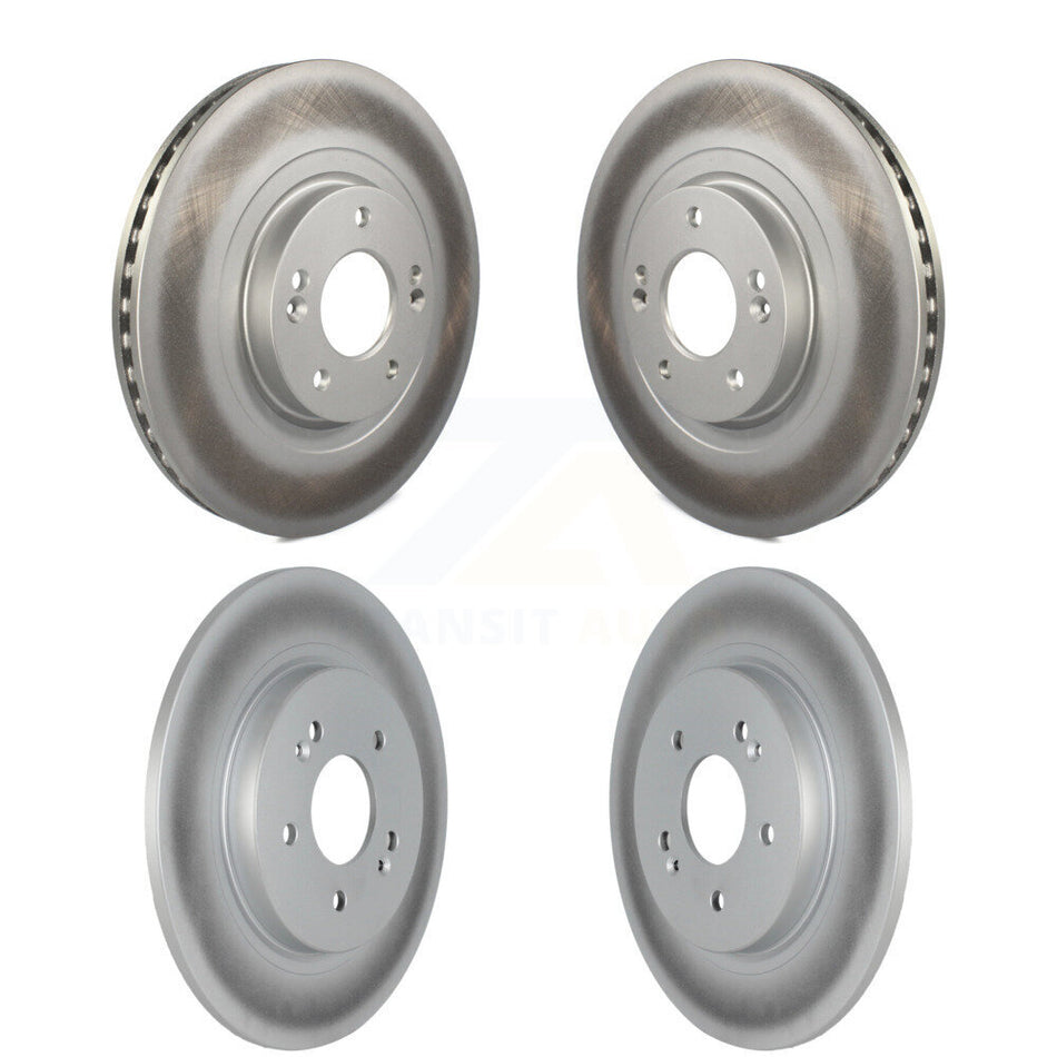 Front Rear Coated Disc Brake Rotors Kit For 2019-2020 Hyundai Santa Fe KG-101571