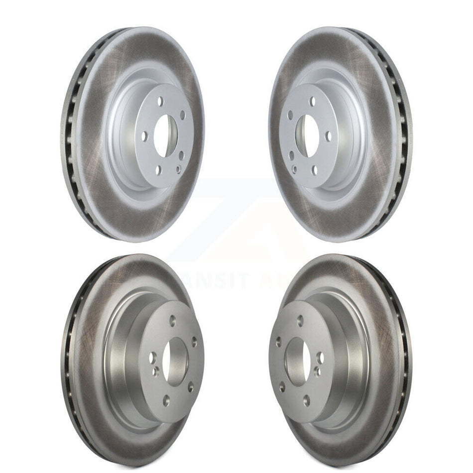 Front Rear Coated Disc Brake Rotors Kit For Mercedes-Benz E400 With 344mm Diameter Rotor KG-101577