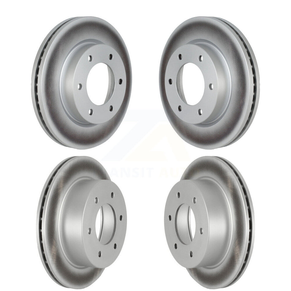 Front Rear Coated Disc Brake Rotors Kit For Ford Ranger Bronco KG-101590