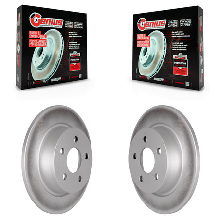 Rear Coated Disc Brake Rotors Pair For Ford Transit Connect KG-101638