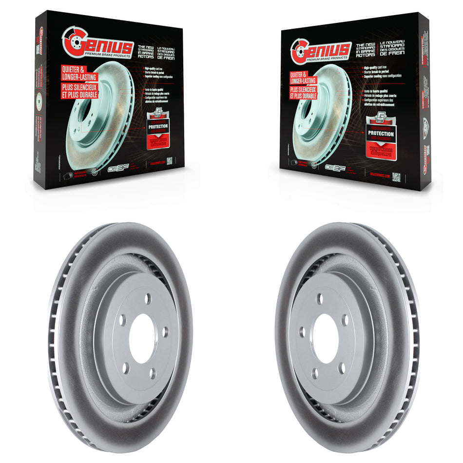 Rear Coated Disc Brake Rotors Pair For Ford Mustang KG-101649