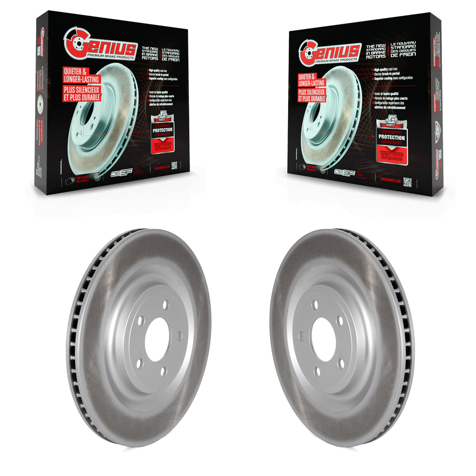 Rear Coated Brake Rotors Pair For Ford Explorer Lincoln Aviator Police Interceptor Utility KG-101652