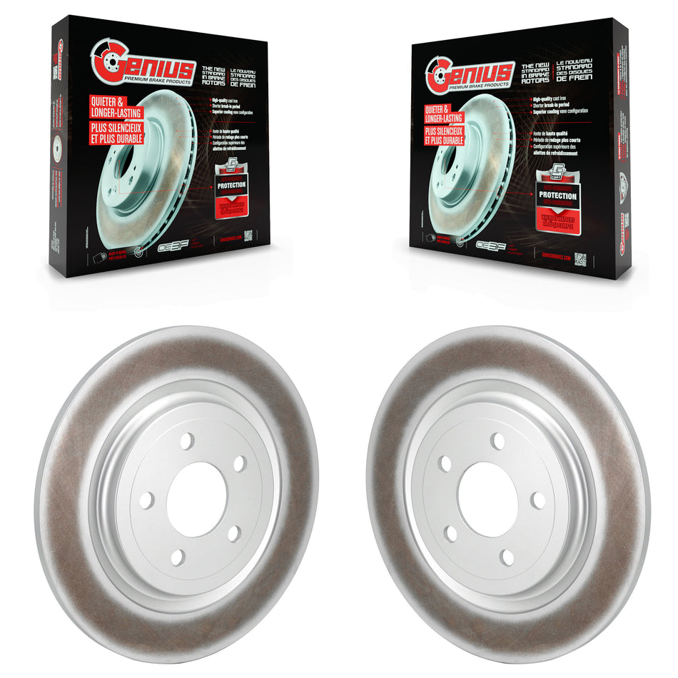 Rear Coated Disc Brake Rotors Pair For Ford Explorer Mustang KG-101653